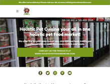 Tablet Screenshot of holisticpetcuisine.com